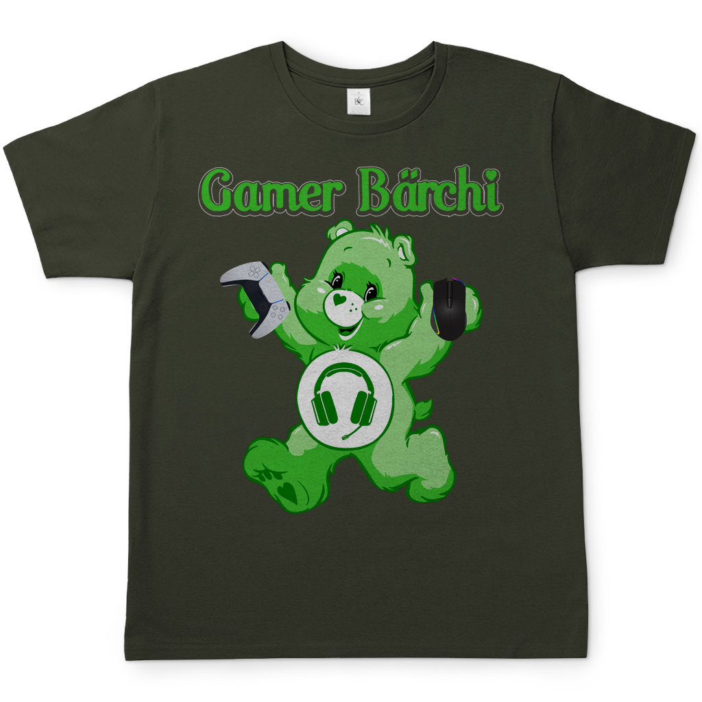 Gamer Bärchi - Glücksbärchi - Herren Shirt Urban Khaki