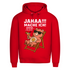 Herren Bio Hoodie Jahaa Mache Ich Später Vielleicht Chill Bär Glücksbärchi Red