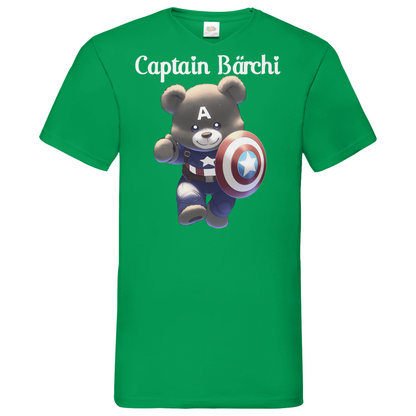 Captain Bärchi - Glücksbärchi - Herren V-Neck Shirt