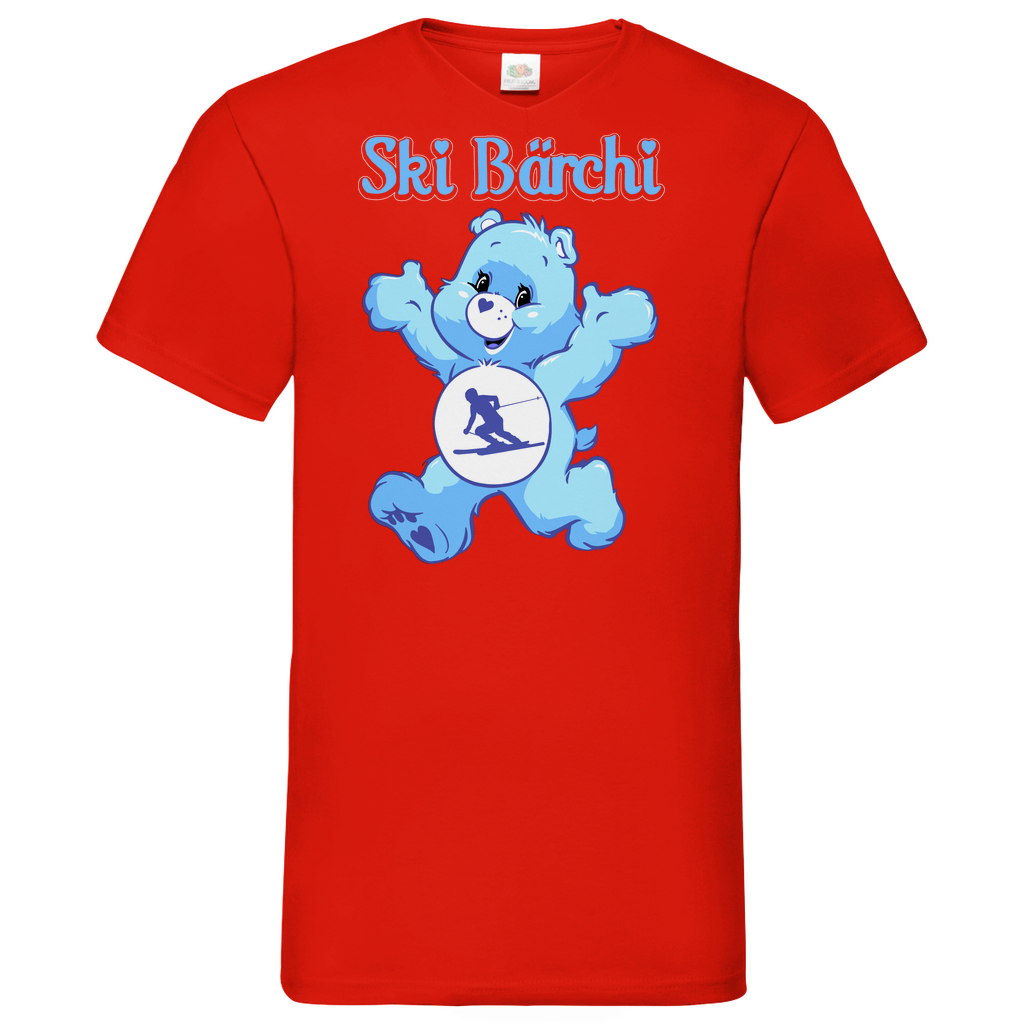Ski Bärchi - Glücksbärchi - Herren V-Neck Shirt