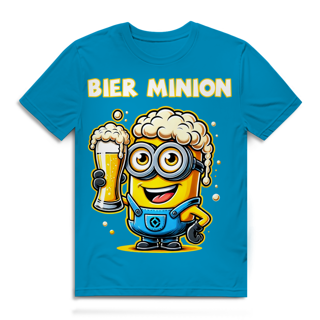 Lustiges Bier Minion Herren Bio T-Shirt – Perfekt für Bierliebhaber