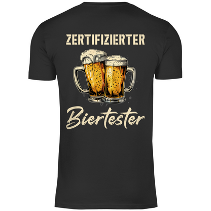 Zertifizierter Biertester - Herren Shirt Black
