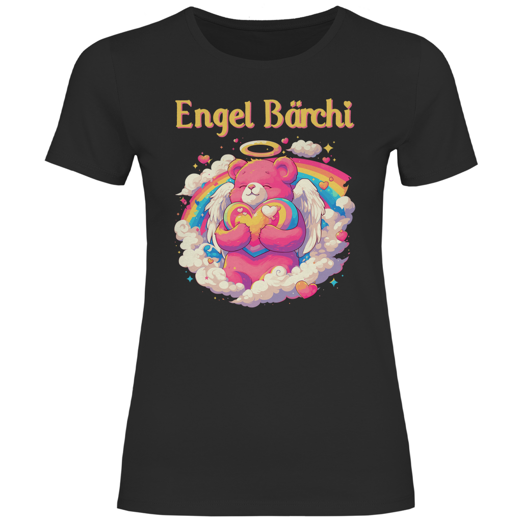 Engel Bärchi - Glücksbärchi - Damenshirt Black