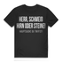Herr schmeiß Hirn oder Steine T Shirt Männer Spruch Statement Funshirt Geschenk Black