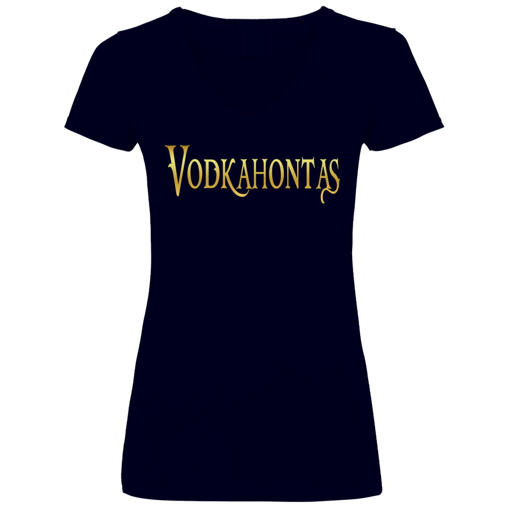 Vodkahontas - Prinzessin Gold - V-Neck Damenshirt