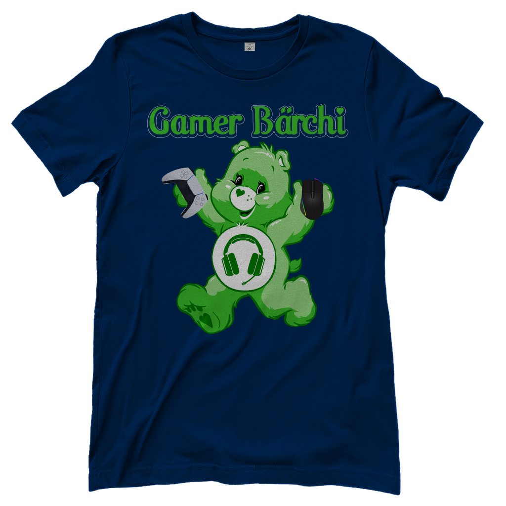 Gamer Bärchi - Glücksbärchi - Damenshirt Navy