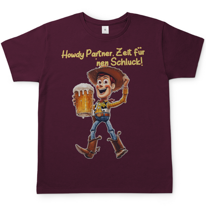 Howdy Partner Zeit für nen Schluck - Woody Toy Story - Herren Shirt