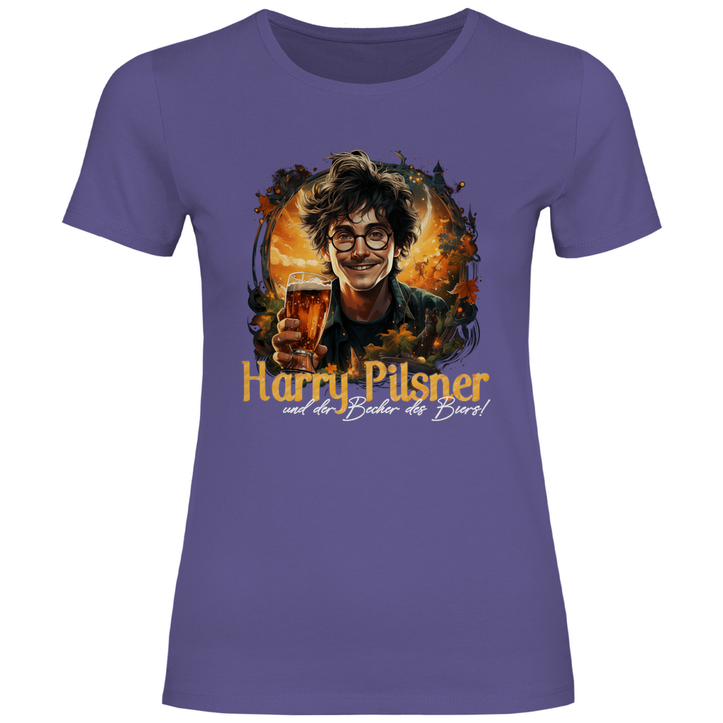 Harry Pilsner und der Becher des Biers - Damenshirt