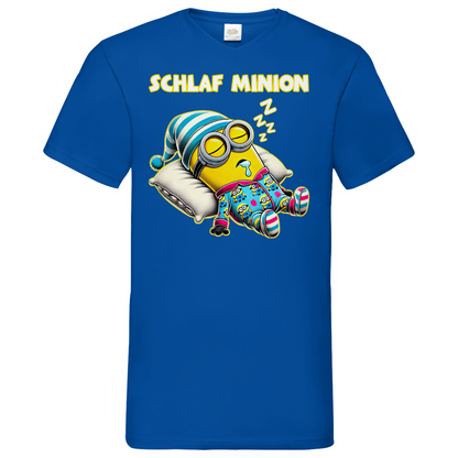 Schlaf Minion - Herren V-Neck Shirt