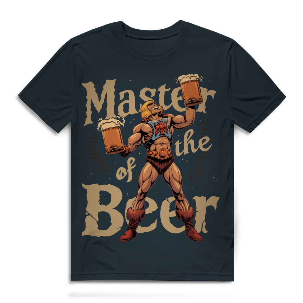 He-Man Master of the Beer - Herren Premium Bio T-Shirt Dark Grey Solid