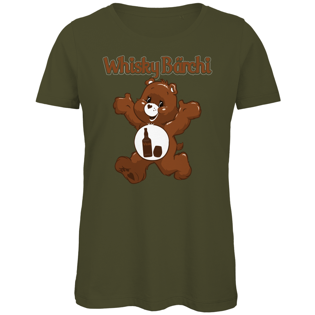 Whisky Bärchi - Glücksbärchi - Damen Premium Bio T-Shirt Khaki