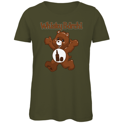 Whisky Bärchi - Glücksbärchi - Damen Premium Bio T-Shirt Khaki