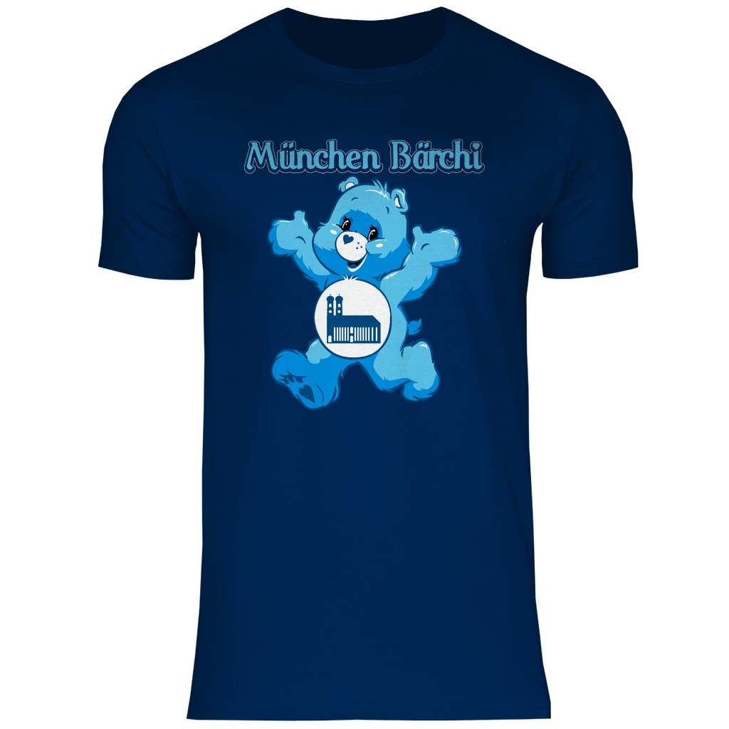 München Bärchi - Glücksbärchi - Herren Shirt Navy
