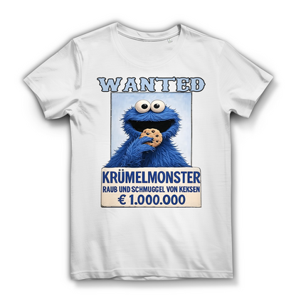 Wanted Krümelmonster Raub und Schmuggel von Keksen - Damen Premium Bio T-Shirt