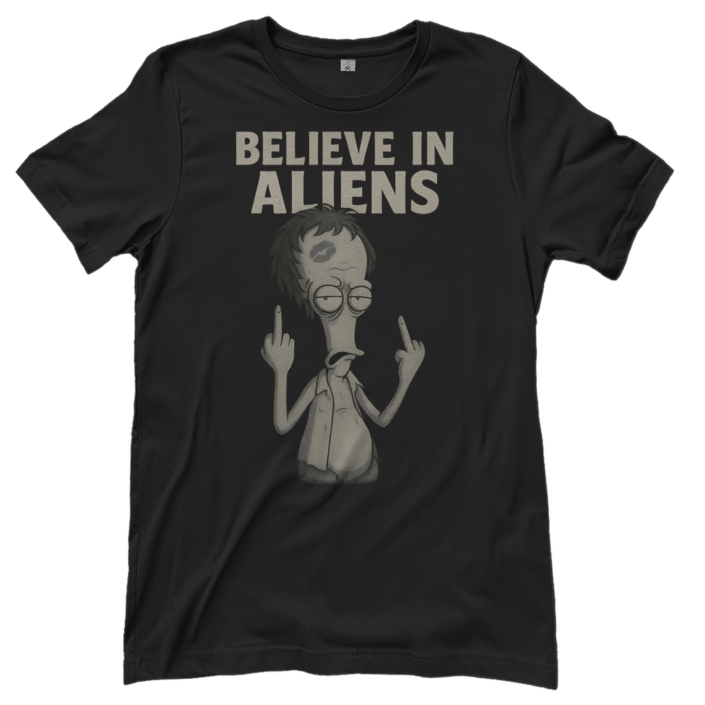 Roger Smith American Dad Believe in Aliens - Damen T-Shirt Black