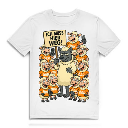 Wolf unter Schlafschafen ich muss hier weg - Herren Premium Bio T-Shirt