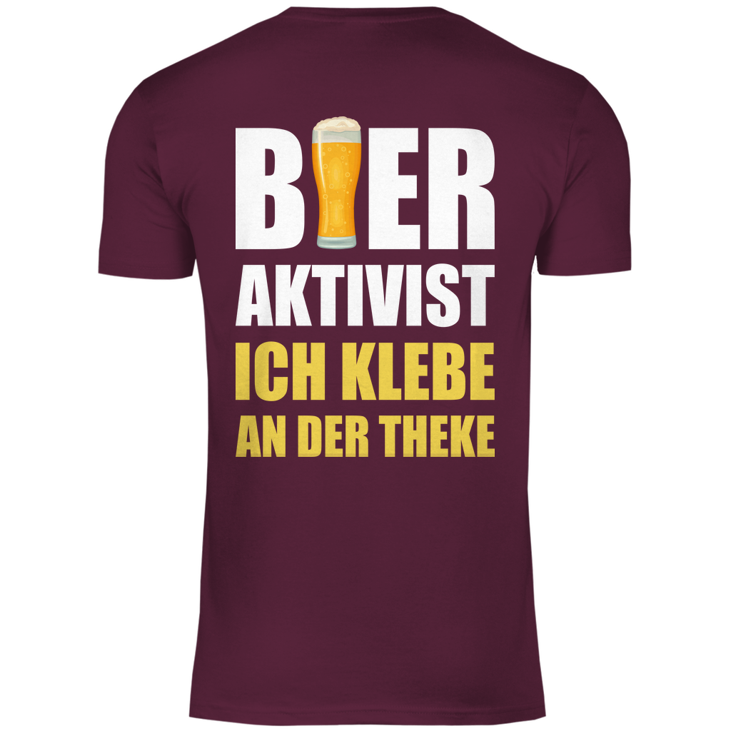 Bier Aktivist Ich klebe an der Theke - Herren Shirt