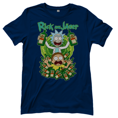 Rick and Jäger mit Morty Jägermeister - Damen T-Shirt