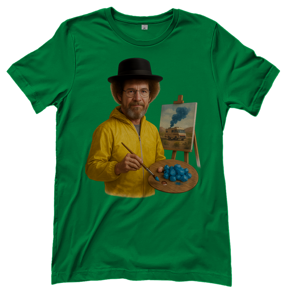 Bob Ross x Walter White Breaking Bad Mashup - Damen T-Shirt Kelly Green