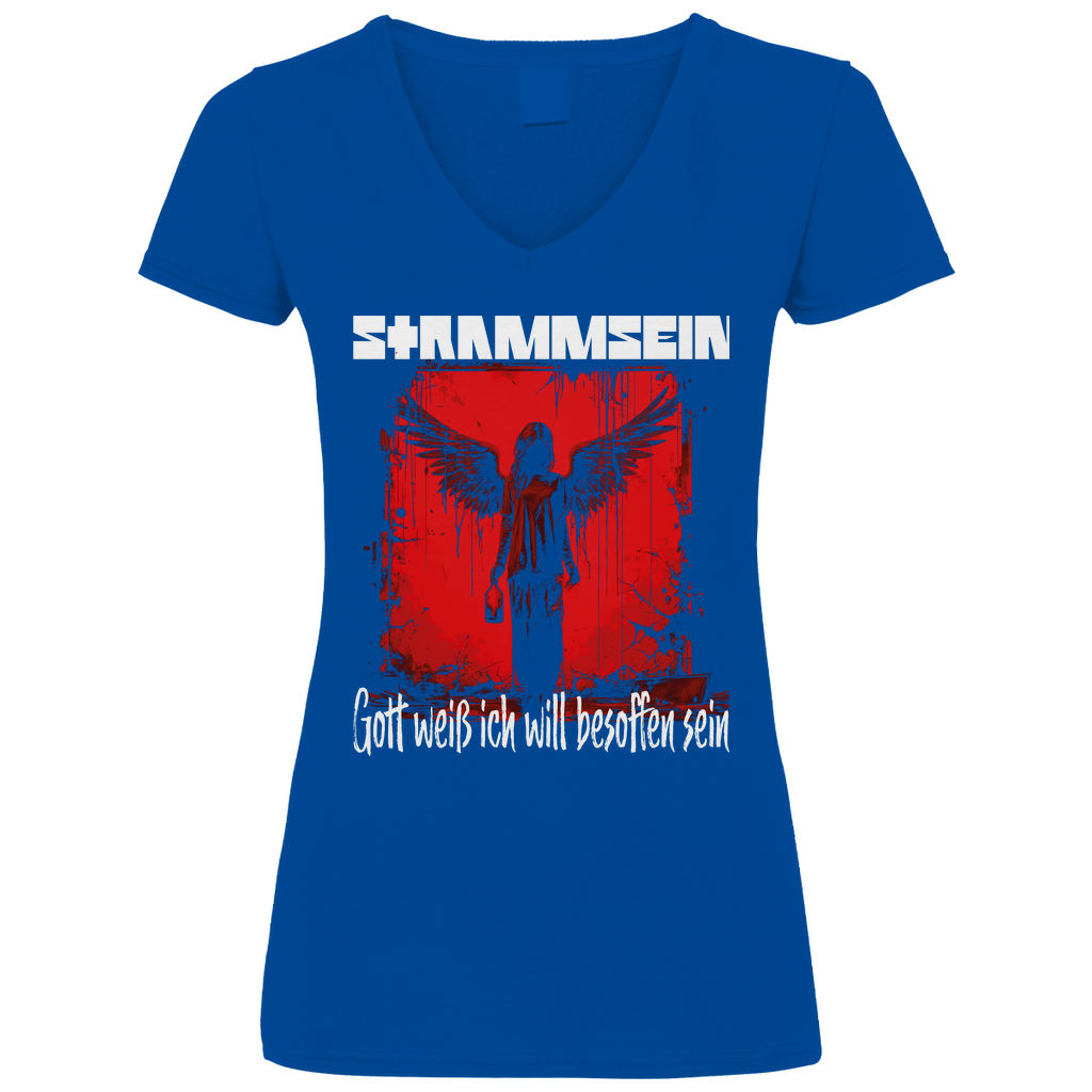 Strammsein Rammstein - V-Neck Damenshirt