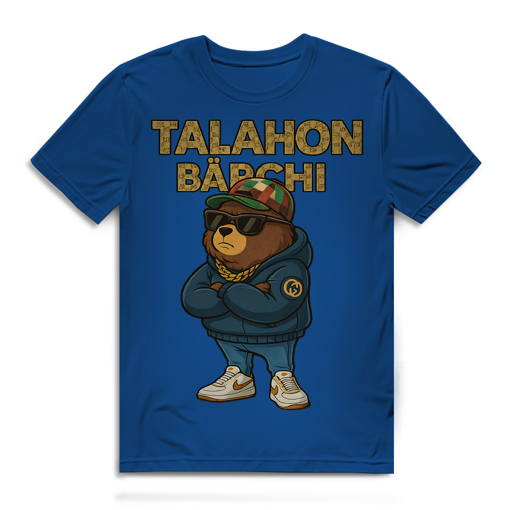 Talahon Bärchi - Glücksbärchi - Herren Premium Bio T-Shirt Royal Blue