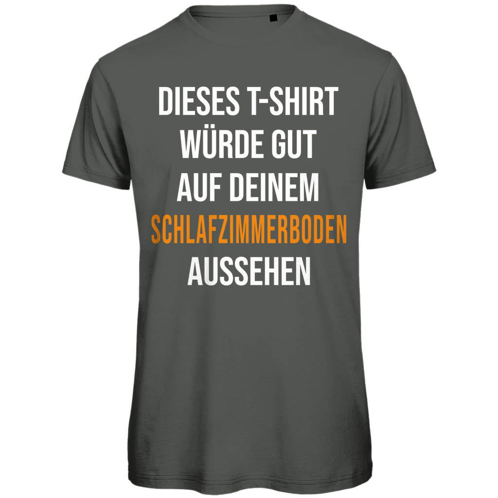 T-Shirt würde gut auf deinem Schlafzimmerboden aussehen - Herren Premium Bio T-Shirt Millennial Khaki