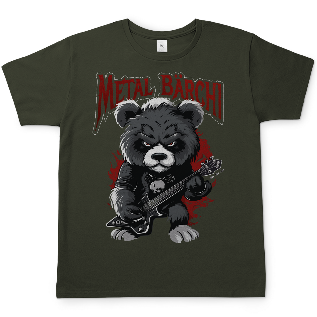 Metal Bärchi - Glücksbärchi - Herren Shirt Urban Khaki