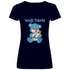 Wuffi Bärchi - Glücksbärchi - V-Neck Damenshirt Deep Navy