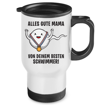 Alles gute Mama von deinem besten Schwimmer! - Edelstahl-Thermobecher White One size