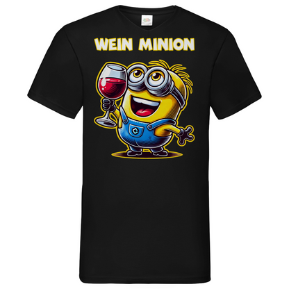 Wein Minion - Herren V-Neck Shirt