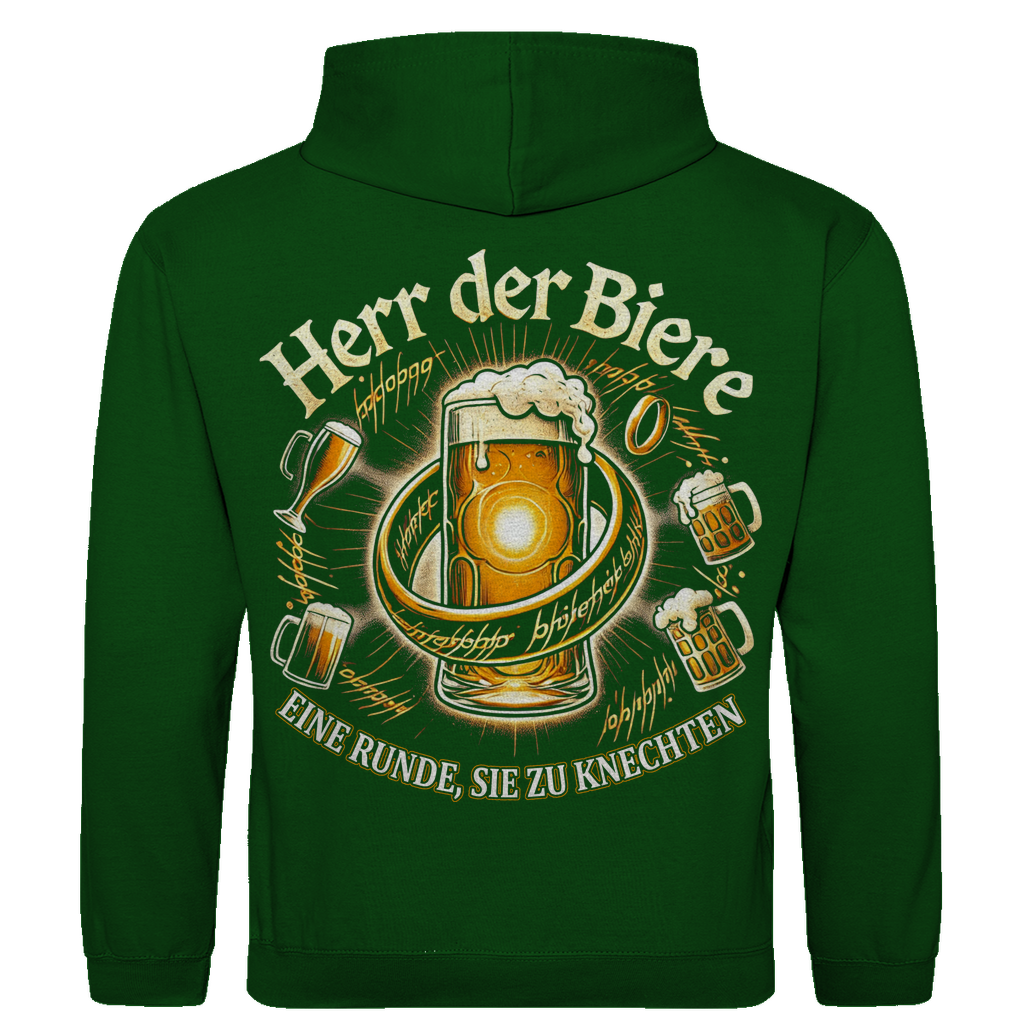 Herr der Biere eine Runde, sie zu knechten - Herren Hoodie Bottle Green