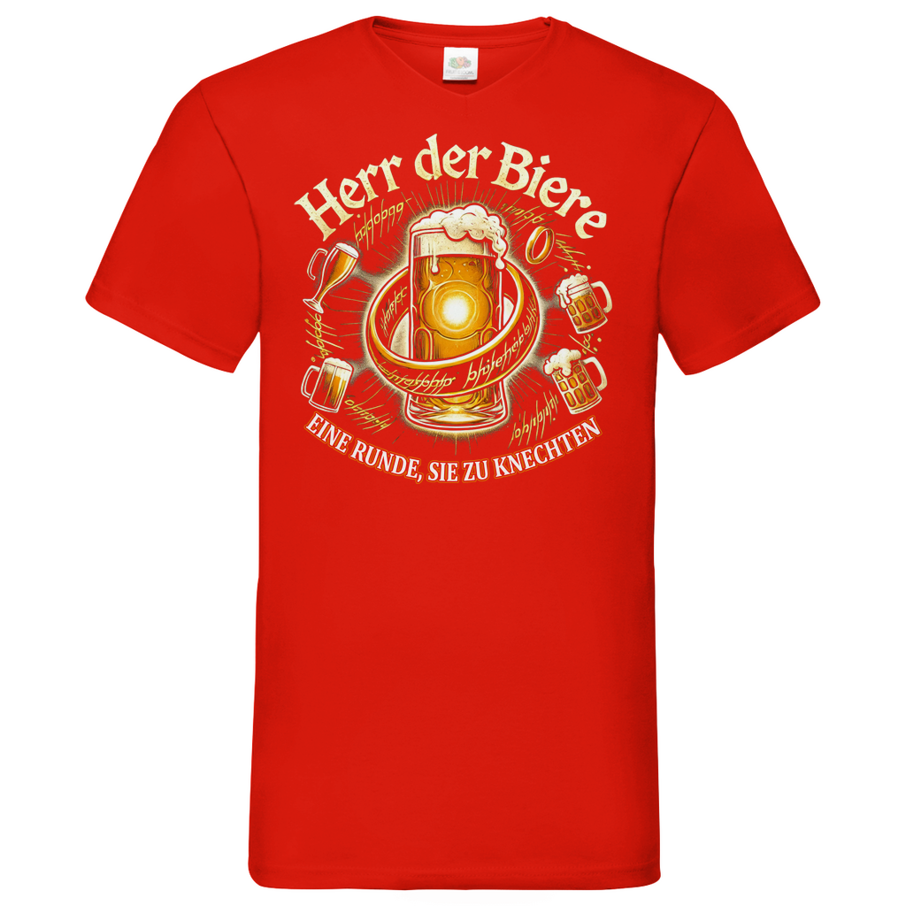 Herr der Biere eine Runde, sie zu knechten - Herren V-Neck Shirt