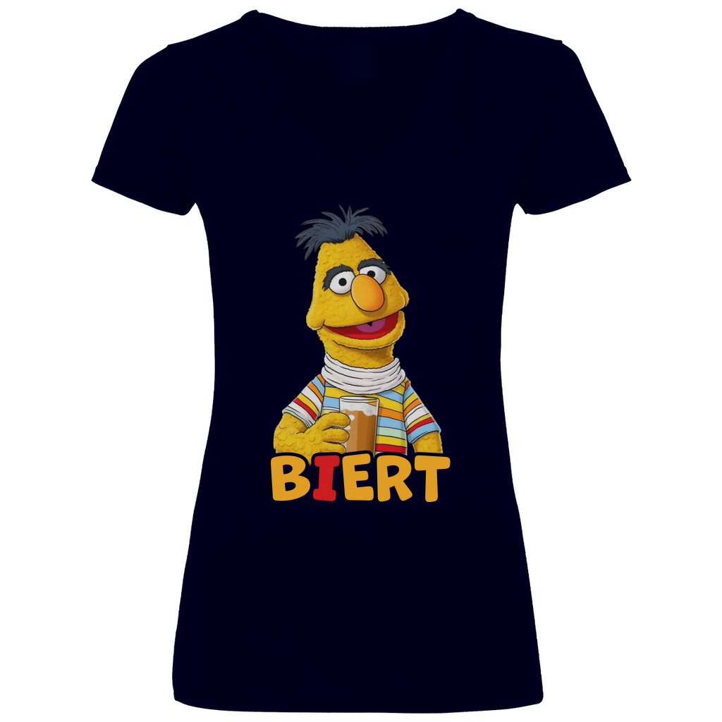 Sesamstraße - Bert Biert - V-Neck Damenshirt