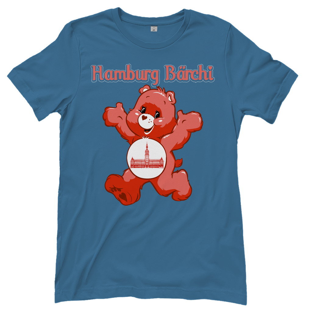Hamburg Bärchi - Glücksbärchi - Damenshirt Stone Blue