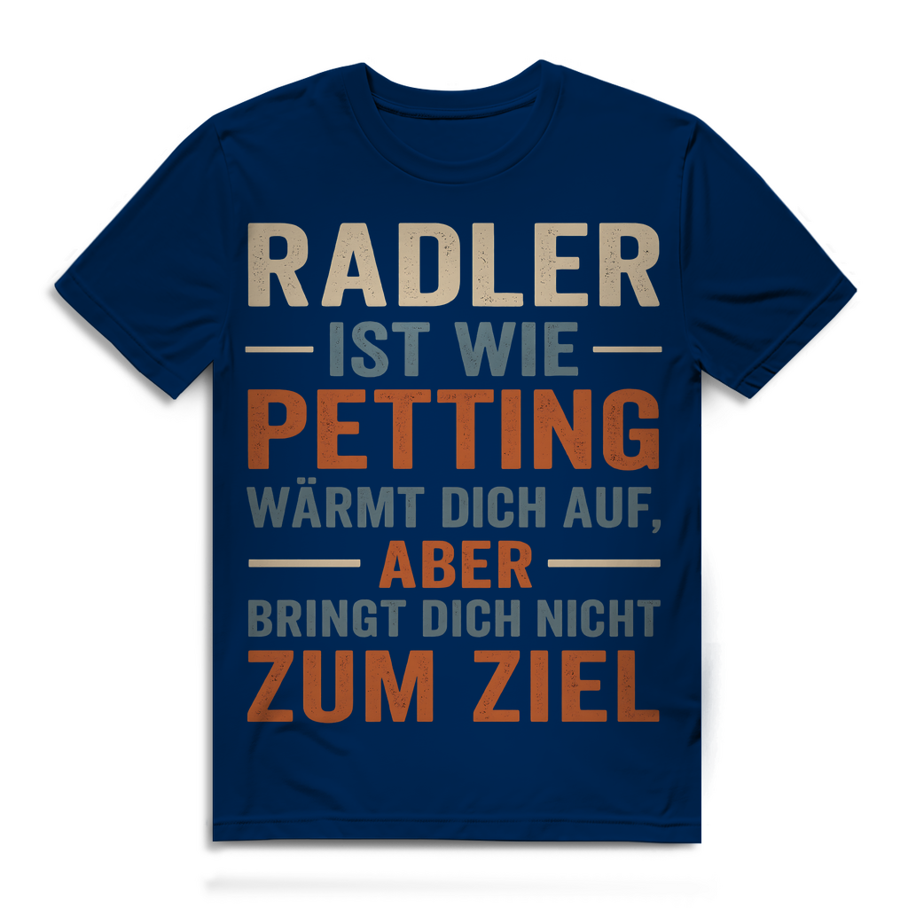 Radler ist wie Petting - Herren Premium Bio T-Shirt Navy