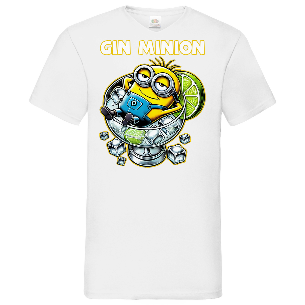 Gin Minion - Herren V-Neck Shirt