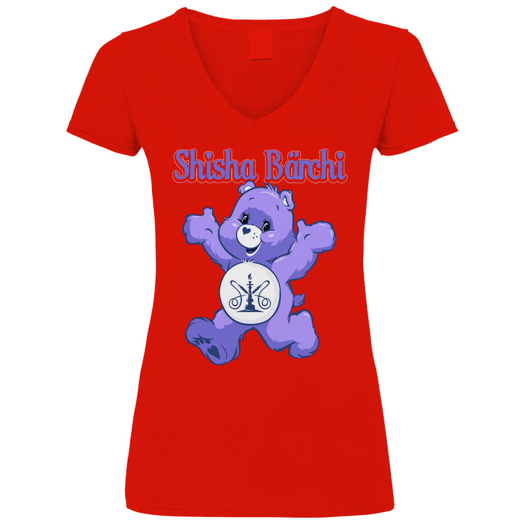 Shisha Bärchi - Glücksbärchi - V-Neck Damenshirt