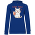 Lillet Katzi Katze - Damen Hoodie Royal