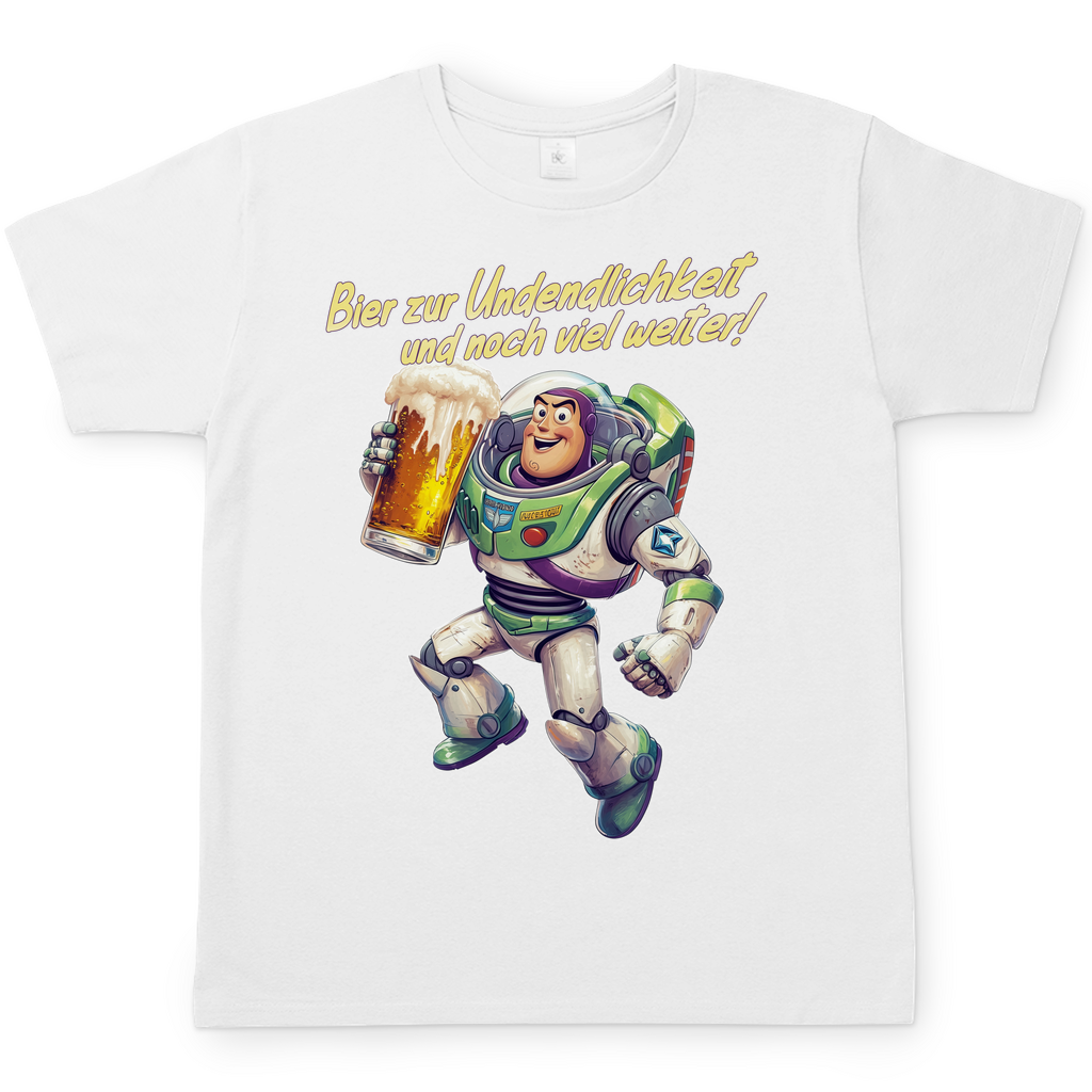 Bier zur Unendlichkeit und noch viel weiter - Buzz Lightyear Toy Story - Herren Shirt White