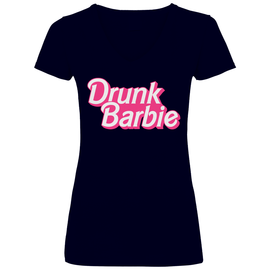 Drunk Barbie - V-Neck Damenshirt