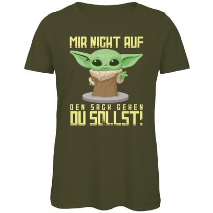 Mir nicht auf den Sack gehen du sollst Baby Yoda Grogu - Damen Premium Bio T-Shirt