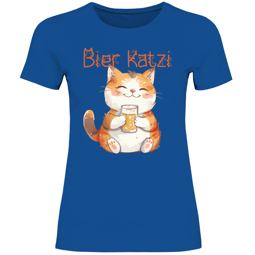 Bier Katzi Katze - Damenshirt