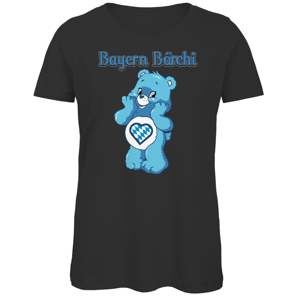 Bayern Bärchi - Glücksbärchi - Damen Premium Bio T-Shirt Black