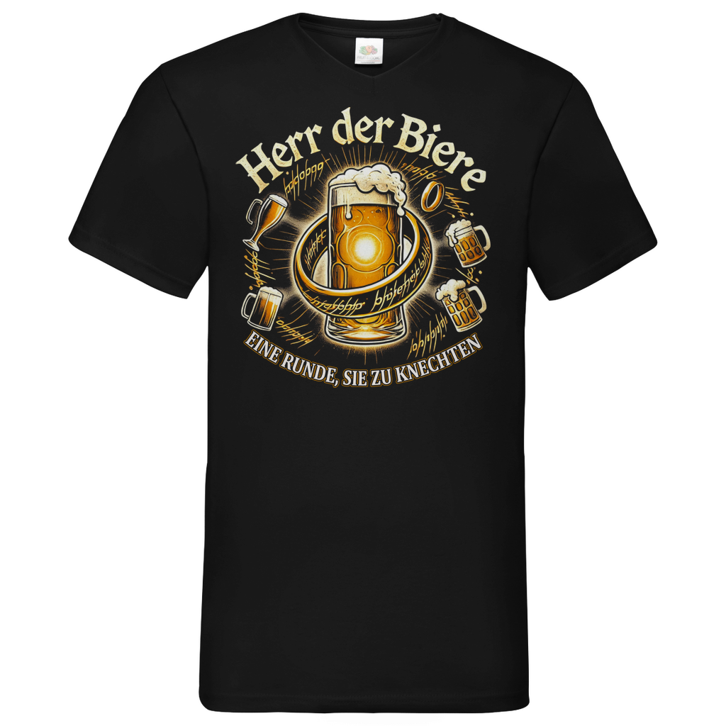 Herr der Biere eine Runde, sie zu knechten - Herren V-Neck Shirt