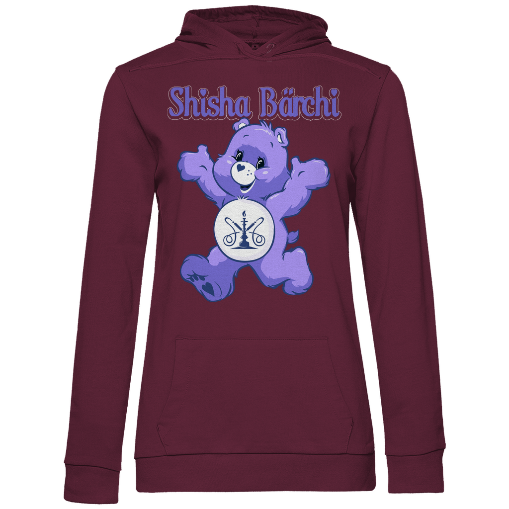 Shisha Bärchi - Glücksbärchi - Damen Hoodie Wine