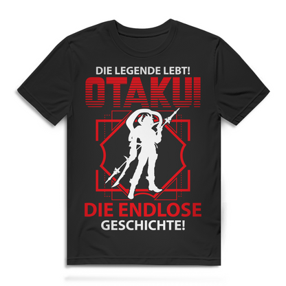 Otaku Shirt Männer – Die Legende lebt Anime Fan T-Shirt Stolzer Anime Krieger