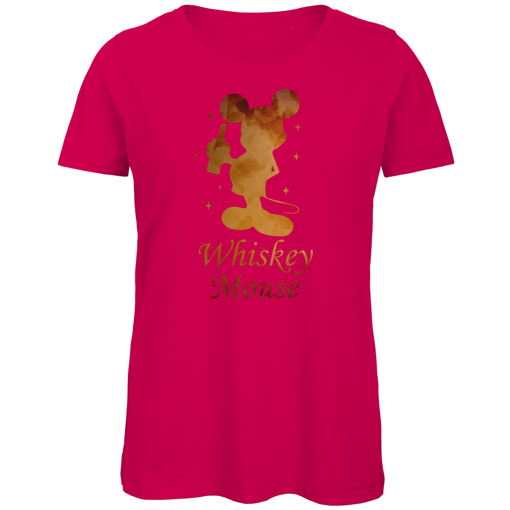 Mond Prinzessin - Whiskey Mouse - Damen Premium Bio T-Shirt Fuchsia