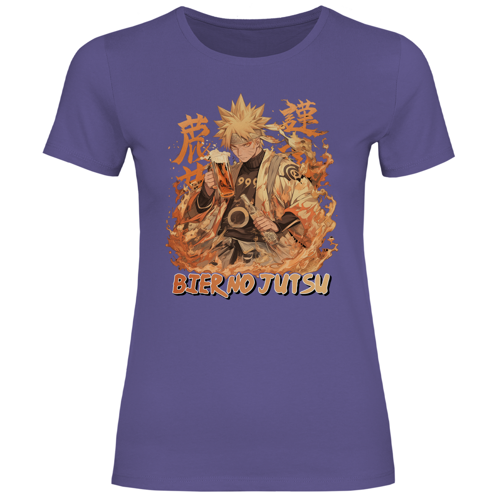 Naruto Bier no Jutsu - Damenshirt Millennial Lilac