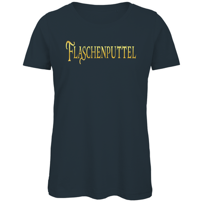 Flaschenputtel - Prinzessin Gold - Damen Premium Bio T-Shirt Dark Grey