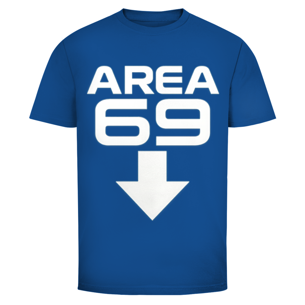 Herren T-Shirt Area 69 Royal Blue